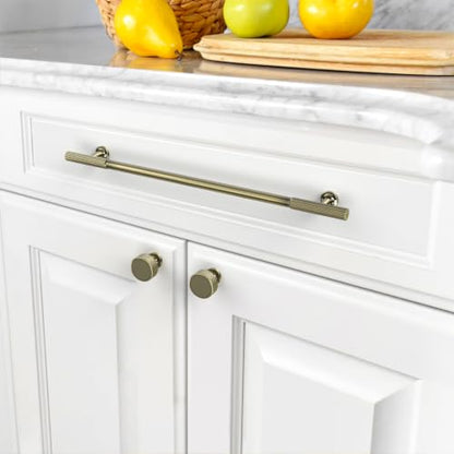 Asidrama 10 Pack 10 inch Brushed Antique Bronze Kitchen Cabinet Handles - color: Brushed Antique Bronze, size: 10" Hole Center