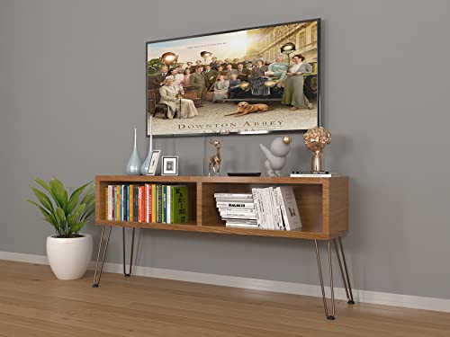 ROTHLEY Coffee Table Legs 14 Inch Hairpin Legs Solid Rods Metal Table Legs Bench Legs for Furniture Set of 4 Furniture Feet with Floor Protectors Heavy Duty Desk Legs DIY Dresser Legs(Antique Copper) - size: 14 inch