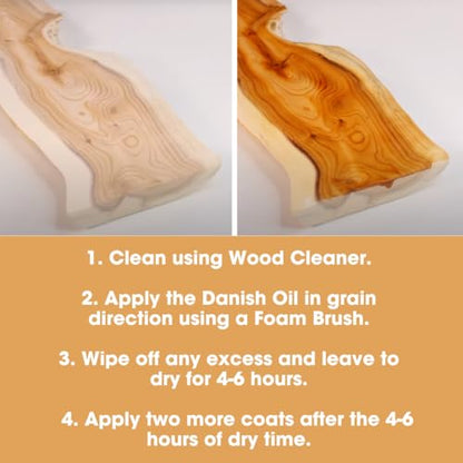 Furniture Clinic Danish Oil, Restore & Seal, Satin Finish - size: 8.5 fl oz