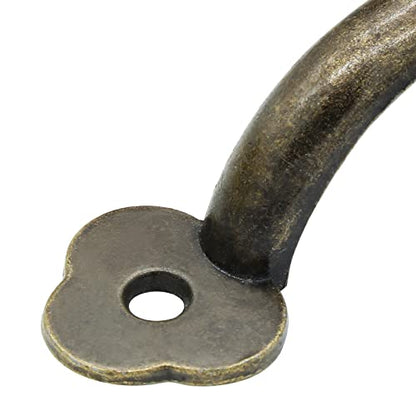 Piutouyar 12 Pcs Barn Door Handles, 2.6 in Hole Center Gate Handle, Bronze - color: Bronze, size: 3 Inch