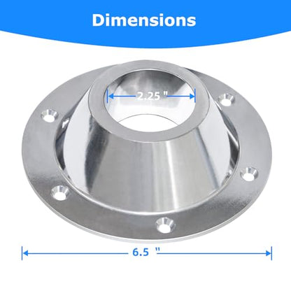 RV Table Base Mount,Camper Aluminum RV Table and Floor Mounting Base - color: Silver Aluminum - 2 Pack