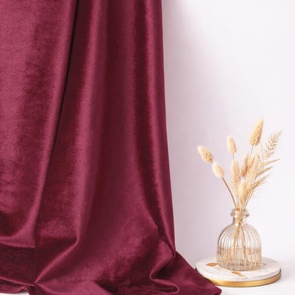 59”W Stretch Velvet Fabric, 2/3 Yard Soft Stretchy Fabric for Sewing Clothes, Apparel, Costume, Crafts - 90% Polyester 10% Spandex(2/3Yard, Burgundy) - color: Burgundy, size: 2/3 Yard
