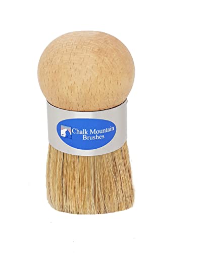 Original Design Palm Wax Brush & Small Round Paint Brush 2 Pack