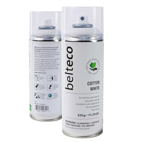 Cotton White Matte Spray Paint | Water-based Spray Paint White - color: Cotton White Matte, size: 11.29 Ounce (Pack of 1)
