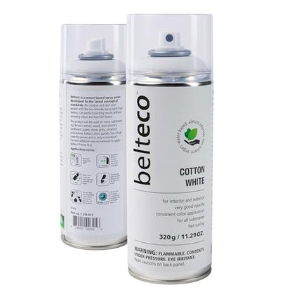 Cotton White Matte Spray Paint | Water-based Spray Paint White - color: Cotton White Matte, size: 11.29 Ounce (Pack of 1)