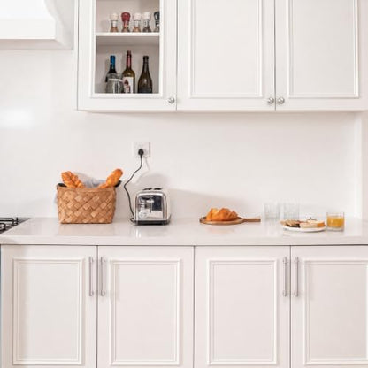 Goldenwarm 10 Pack 5 Inch Brushed Nickel Cabinet Pulls Modern Kitchen & Bathroom Hardware Heavy Duty Zinc Alloy Drawer Handles with Complete Screw Kit Consistent Finish for Whole-Home Renovations - color: Brushed Satin Nickel, size: 5 Inches Hole Center