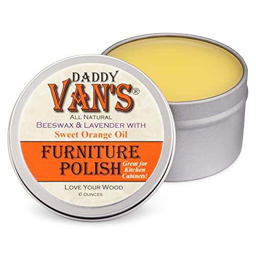 Daddy Van's All Natural Beeswax Furniture Polish with Sweet Orange Oil 6 oz