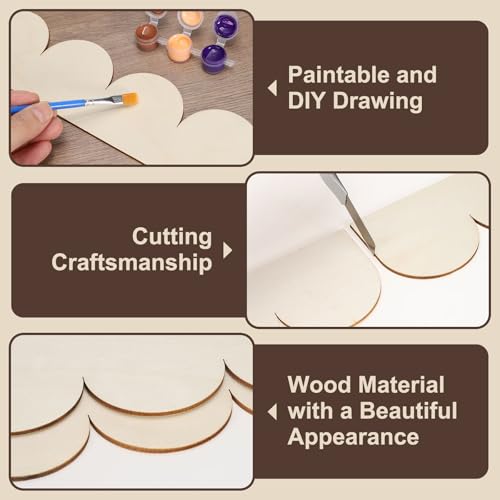 uxcell 6Pcs Decorative Wood Trim, Unfinished Scalloped Wooden Molding Trim for DIY Craft, Home Wall Cabinet Shelf Window Door(11.81" x 3.54") - size: 11.81" x 3.54"