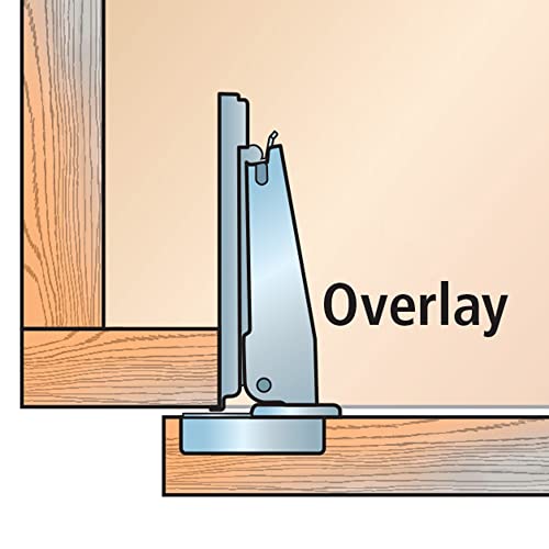 Salice 105° Silentia+ Soft-Close Hinges, Face Frame, 3/4'' Overlay