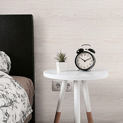 White Wood Wallpaper Wood Grain Contact Paper for Cabinet630in17.7in - size: 17.7"W x 630"L