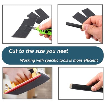 30Pcs 9 x 3.6 Inchs 150 Grit Wet and Dry Handmade Universal Sanding Sheets, Suitable for Woodworking Furniture/Automobiles/Metal/Lacquer Polishing Sandpaper - style: 150 Grit