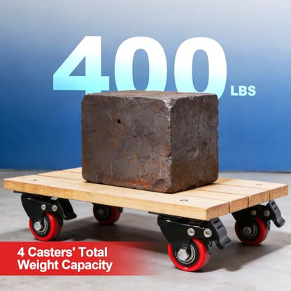 1.5" Caster Wheels,1.5 inch Heavy Duty Casters with Brake Set of 8 - size: 1.5 Inch (8 Pack)