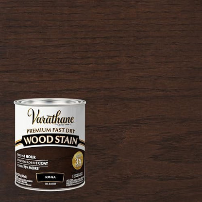 Varathane Premium Fast Dry Kona Wood Stain - color: Kona, size: 1 Quart (Pack of 1)