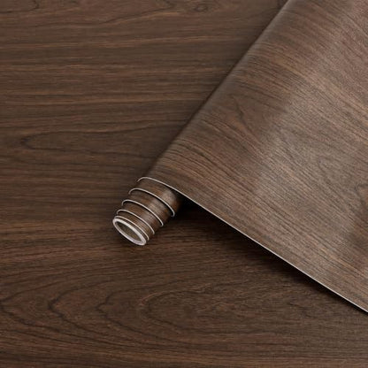 Arthome Cherry Wood Contact Paper Peel and Stick Wallpaper 23.6"x200" - color: Cherry Wood, size: 23.6" x 200"
