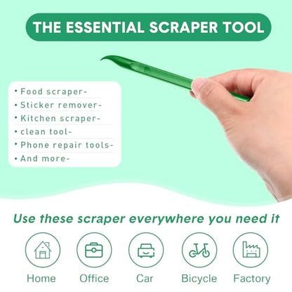 Honoson 9 Pcs Cleaning Scraper Tool, Scratch Free for Auto Detailing,None - color: Green