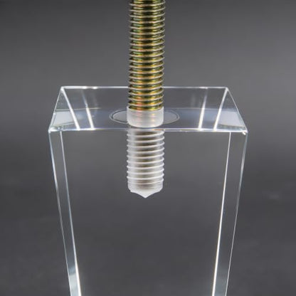 Clear Acrylic Couch Legs, 3.25 Inch Height, 2 Inch Width, 4Pcs - size: H 3-1/4 Inch