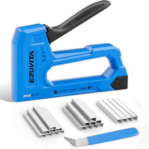 Light Duty Staple Gun for Wood, Blue Upholstery Staple Gun Kit - color: Blue