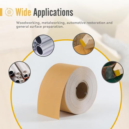 1000 Grit Sandpaper Roll 20 Yard x 2-3/4” Wide PSA Longboard Sandpaper with Adhesive Backing Sand Paper for Woodworking,Automotive,Sanding Blocks - style: 1000Grit