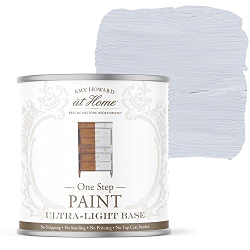AMY HOWARD AT HOME Chalk-Based One Step Paint for Furniture, Cabinetry, Decor, Finish, and More | No Stripping, Sanding, or Priming | Ultra-Light Base | 16 Ounce | Aviary - color: Aviary, size: 16 Fl Oz (Pack of 1)