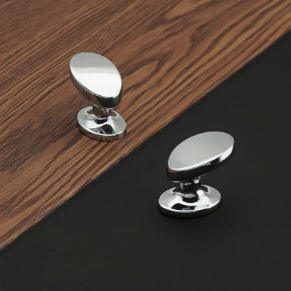 10 Pack Cabinet Knobs Polished Chrome 1-1/6 Inch(30mm) Length Solid Zinc Alloy Drawers Pulls Dresser Knobs Kitchen Cupboard Bathroom Furniture Hardware - color: 10pack - Polished Chrome, size: Knob