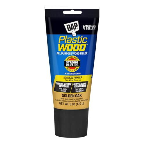 DAP Plastic Wood All Purpose Latex Wood Filler, Golden Oak, 6 Oz (7079800582) - color: Golden Oak, size: 6 oz, style: Plastic Wood