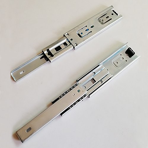 6 inch Length Full Extension Drawer Slides Telescopic Ball Bearing Slide Rail for Furniture 1 Pair (Pack of 2) - size: 6 Inch (Pack of 2)