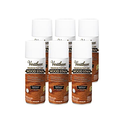 Varathane Premium Fast Dry American Walnut Wood Stain Spray - color: American Walnut, size: 10.25 Ounce (Pack of 6)