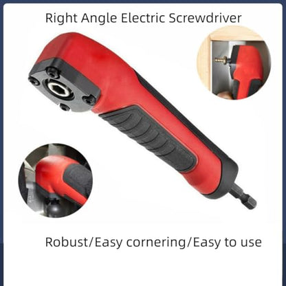 Wokyo Mini Right Angle Power Screwdriver Right Angle Bit Socket Adapter 1/4In 90 Degree Rotatable Screwdriver Kit Wrench, Practical Small Furniture, Ideal for Use in Tight Spaces or Repairs