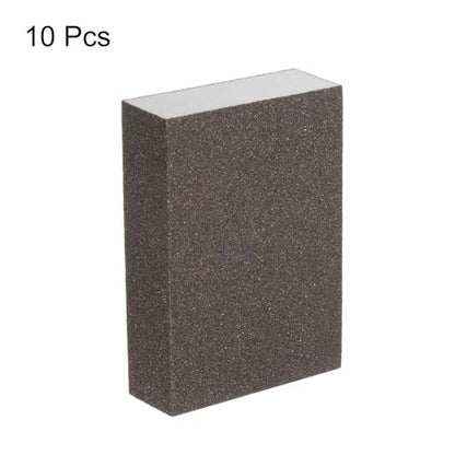 HARFINGTON 10pcs Fine Sanding Sponge Blocks 240-320 Grit Foam Sanding Block for Polishing Kitchen Metal Wood Drywall, 100x70x25mm - size: 240-320 Grit