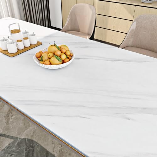 Livelynine 24x394in White Marble Peel and Stick Countertop Covers Waterproof White Contact Paper for Desk Modern Marble Wallpaper for Kitchen Bathroom Renter Friendly Adhesive Counter Top Vinyl Wrap - color: Carrara Marble, size: 24" x 394"