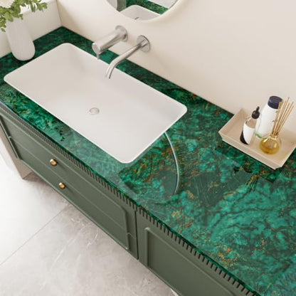 Emerald Green Marble Contact Paper Marble Wallpaper Vinyl Wrap
