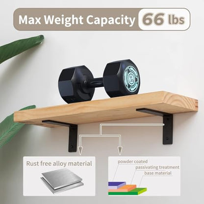 6 inch X 4 inch Shelf Support Bracket Heavy Duty, L Shelf Brackets, max Load 66 lbs, , Metal Brackets for Shelves, countertop Bracket ,Corner Brace,Pack of 4. (6"x 4" L Shape) - size: 6" x 4" (L-Shape)