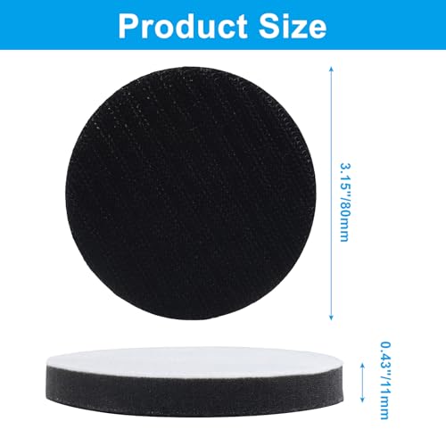 10 Pack 3 Inch (80mm) Foam Sanding Pads - size: 3 Inch(10 Pack)