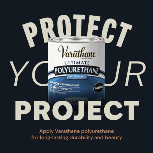 Varathane One Step Stain & Spar Semi-Gloss Dark Walnut Wood Finish - color: Dark Walnut, size: Quart (Pack of 1)
