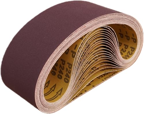 20-Pack 3 x 21 Inch Sanding Belts 400 Grit - size: 400 Grit