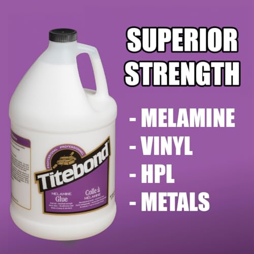 Titebond Melamine Glue, 5 Gal. – Bonds Vinyl, HPL, Wood, MDF & Particleboard, 4017 - size: 5 Gal.