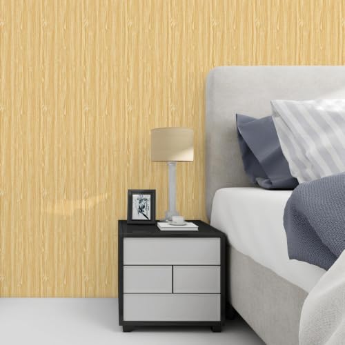 CAX Tan Wood Grain Contact Paper Peel and Stick Wallpaper Kitchen Counter - color: Tan, size: 17.3" x 78"