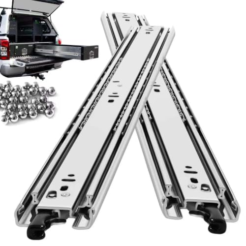 with Lock Heavy Duty Drawer Slides Full Extension Side Mount 14 16 18 20 22 24 26 28 30 32 34 36 40 Inch 150 Lbs Metal Dresser Cabine Rails Tracks Glides Runner 1 Pair (with Lock, 26 Inch) - size: 26 Inch, style: With Lock - Load 150 lb