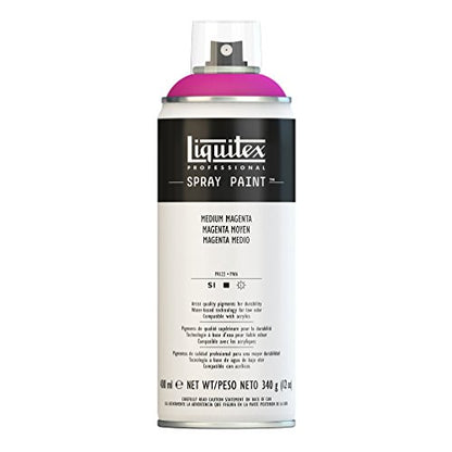 Liquitex Professional Spray Paint, 12-oz (400ml), Medium Magenta - color: Medium Magenta, size: 12 Ounce (Pack of 1)