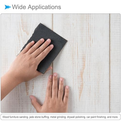 Wet Dry Sanding Sheets, 9 Inch x 3.6 Inch 360 Grit Sandpaper Sheets Silicon Carbide - Applications: for Furniture, Hobbies and Home Improvement, Drywall, Wood, Metal, 5 Pieces - size: 360 grit