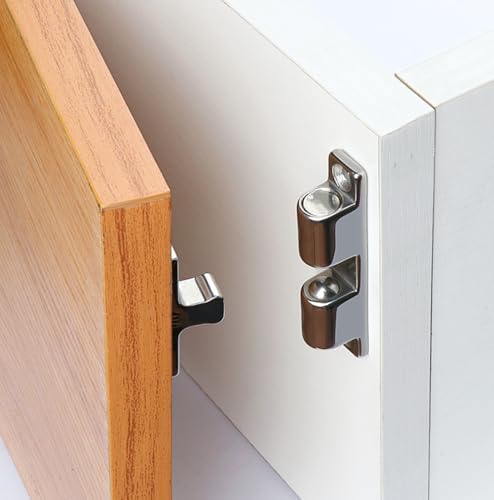 AINIFU Double Roller Catch Cabinet Latches,70mm Solid Metal Cabinet Metal Door Latches and Catches Door Fittings Spring Ball Door Stud Catch, Ideal for Boats, Cabinet Doors, Cupboards