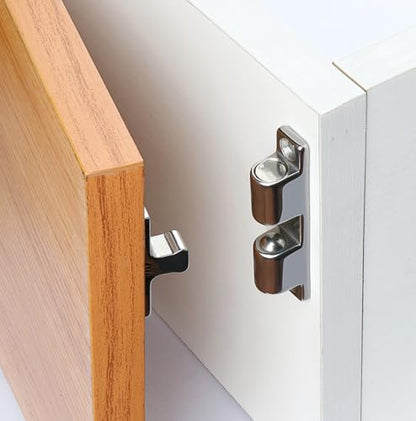 AINIFU Double Roller Catch Cabinet Latches,70mm Solid Metal Cabinet Metal Door Latches and Catches Door Fittings Spring Ball Door Stud Catch, Ideal for Boats, Cabinet Doors, Cupboards