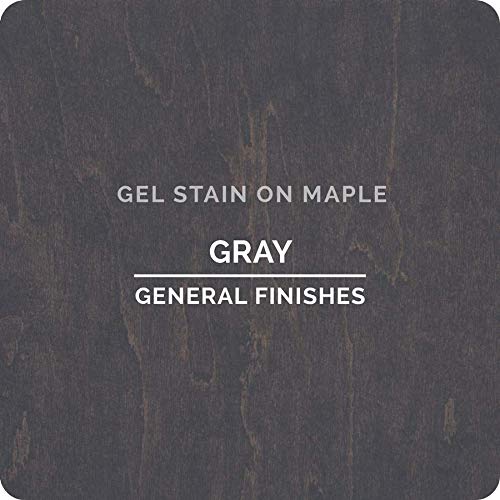 General Finishes Oil Base Gel Stain, 1 Pint, Gray - color: Gray, size: 1 Pint
