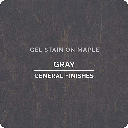 General Finishes Oil Base Gel Stain, 1 Quart, Gray - color: Gray, size: 1 Quart