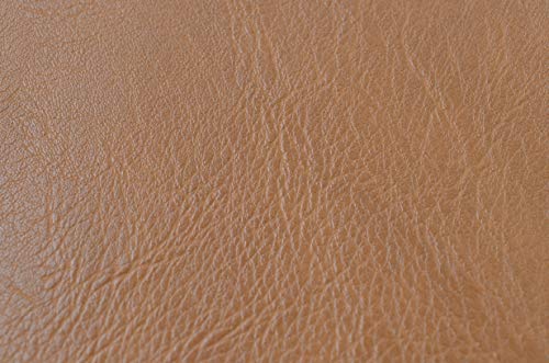 Wento Thick Faux Leather Fabric Soft Skin Grain PU Leather for Furniture Cover Reupholster Sofa Chairs Cushions Vinyl Upholstery (1 Yard, Camel Tan) - color: Camel Tan, size: 1 Yard (54" x 36")