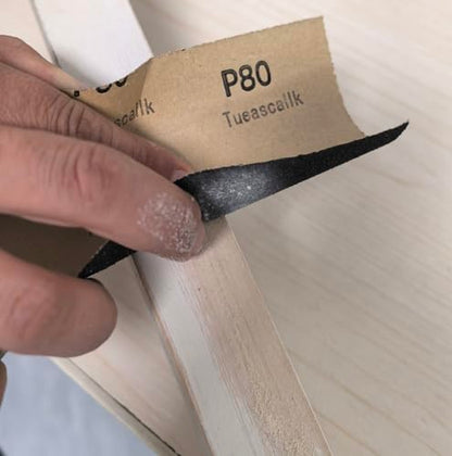 30Pcs 9 x 3.6 Inchs 80 Grit Wet and Dry Handmade Universal Sanding Sheets, Suitable for Woodworking Furniture/Automobiles/Metal/Lacquer Polishing Sandpaper - style: 80 Grit