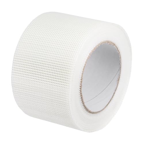uxcell Drywall Joint Tape Self-Adhesive Fiberglass 3-inch x 98-feet Repair Patch Wall Hole Crack Mesh Size 2mm - size: 3" x 98'