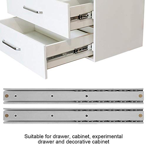 2pcs/ Set Mini Drawer Slides,Soft Close Ball Bearing Drawer Runners, Aluminum Alloy Smooth Slideway Sliding Drawer Drawer Cabinet Rail Hardware (140mm)