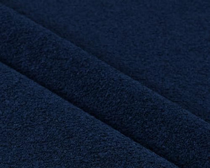 Durable Chenille Boucle Upholstery Fabric by the Yard for Chair Sofa Couch Bench Armchair bar stools (Navy, 1 Yard (55" x 36")) - color: Navy, size: 1 Yard (55" x 36")