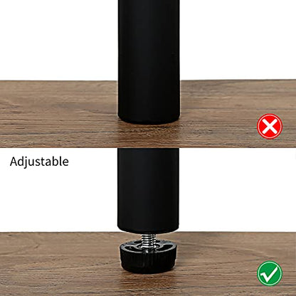 Yidi Metal Furniture Legs 4 Inch DIY Coffee Table Furniture Bench Industrial Cast Coffee Table Legs,Black 4PCS(4" Hx2 W) - color: 7black